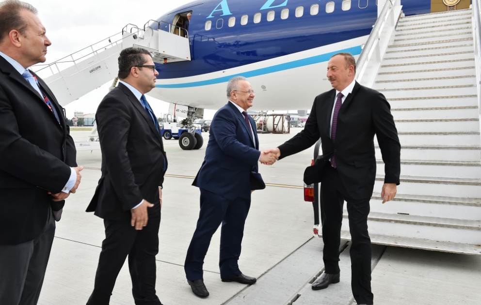 Azərbaycan Prezidenti İlham Əliyev Polşaya işgüzar səfərə gəlib