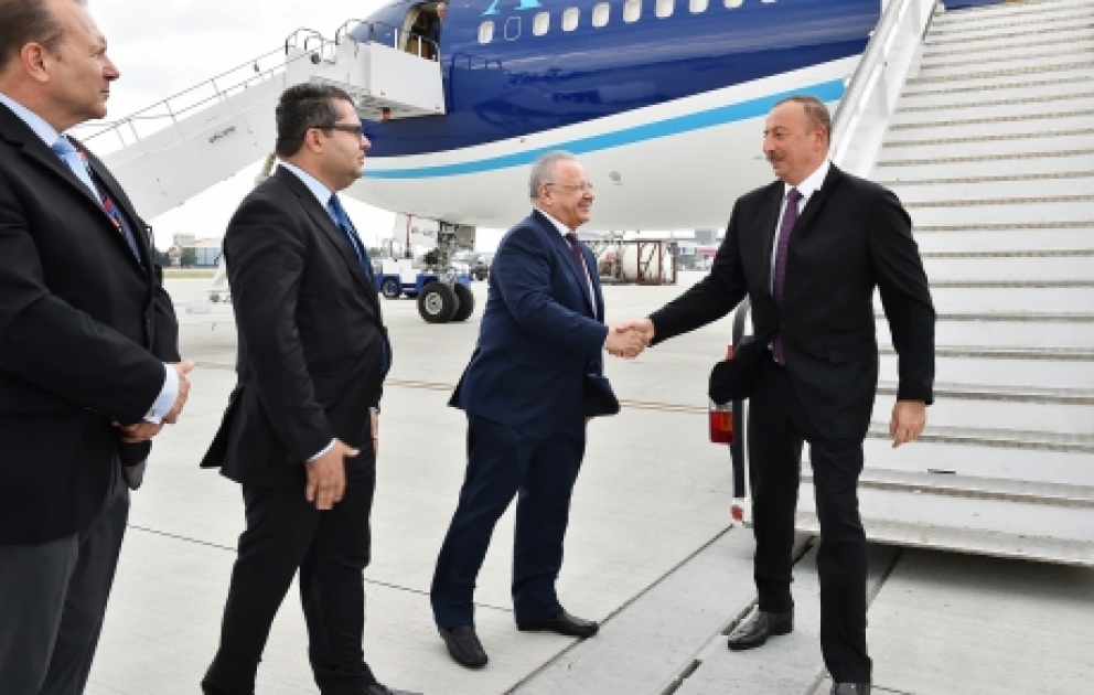 President Ilham Aliyev arrived in Poland for a working visit