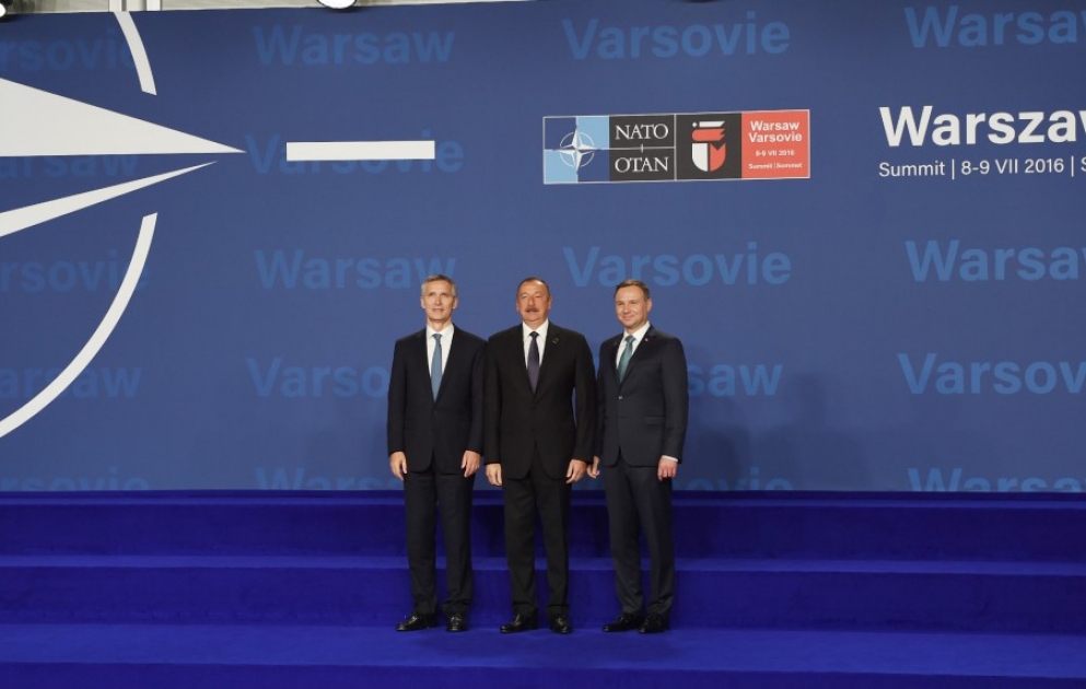 Prezident İlham Əliyev Varşavada NATO-nun Sammitinin açılış mərasimində iştirak edib