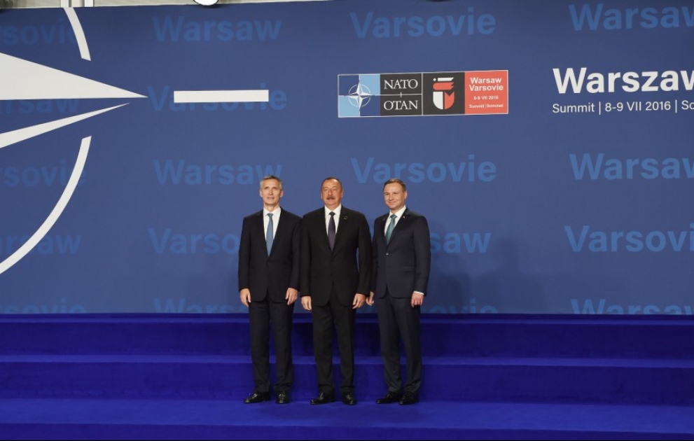 President Ilham Aliyev attended the opening of NATO Warsaw Summit