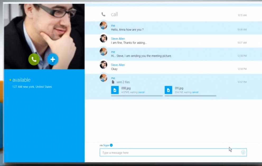 “Skype” messencerində ötürülən faylların tutumu artırılıb