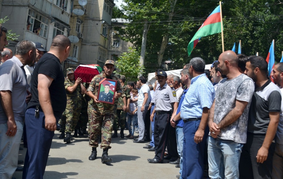 Azərbaycan Ordusunun şəhid olmuş hərbçisi Mingəçevirdə dəfn edilib