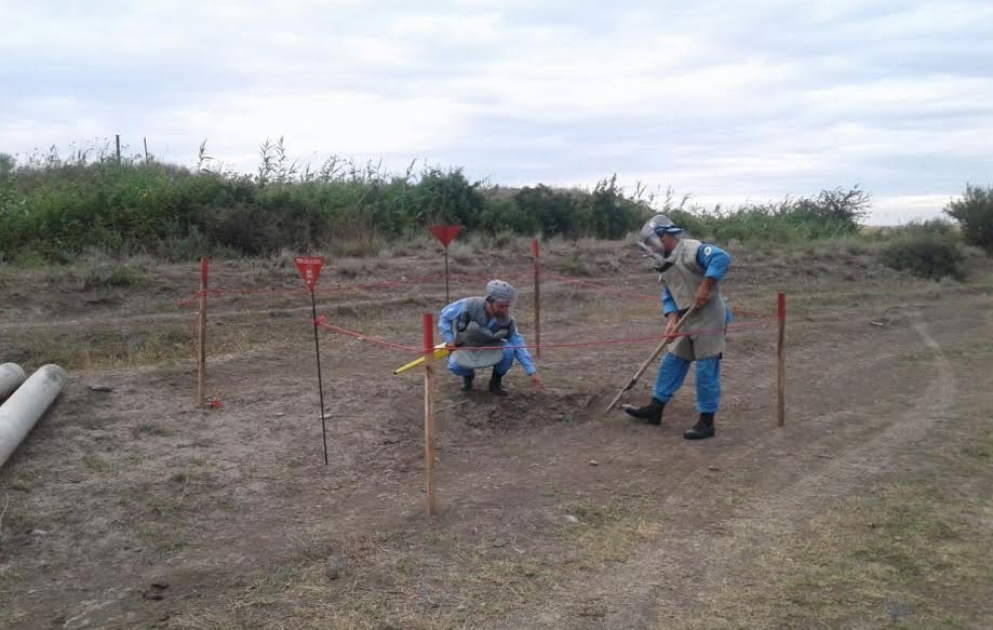 В Тертерском районе обнаружен и обезврежен 1 неразорвавшийся боеприпас