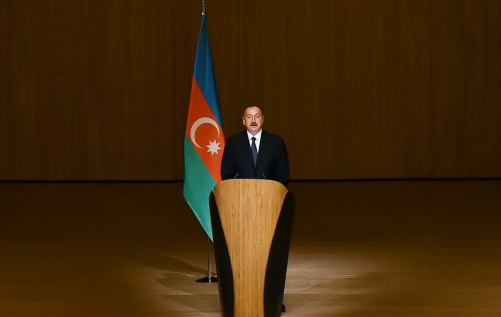 President Ilham Aliyev attended ceremony to see off Azerbaijani athletes who will compete at 31st Summer Olympic Games in Rio de Janeiro