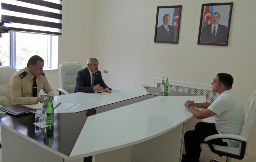 Arzu Rəhimov Beyləqanda vətəndaşları qəbul edib