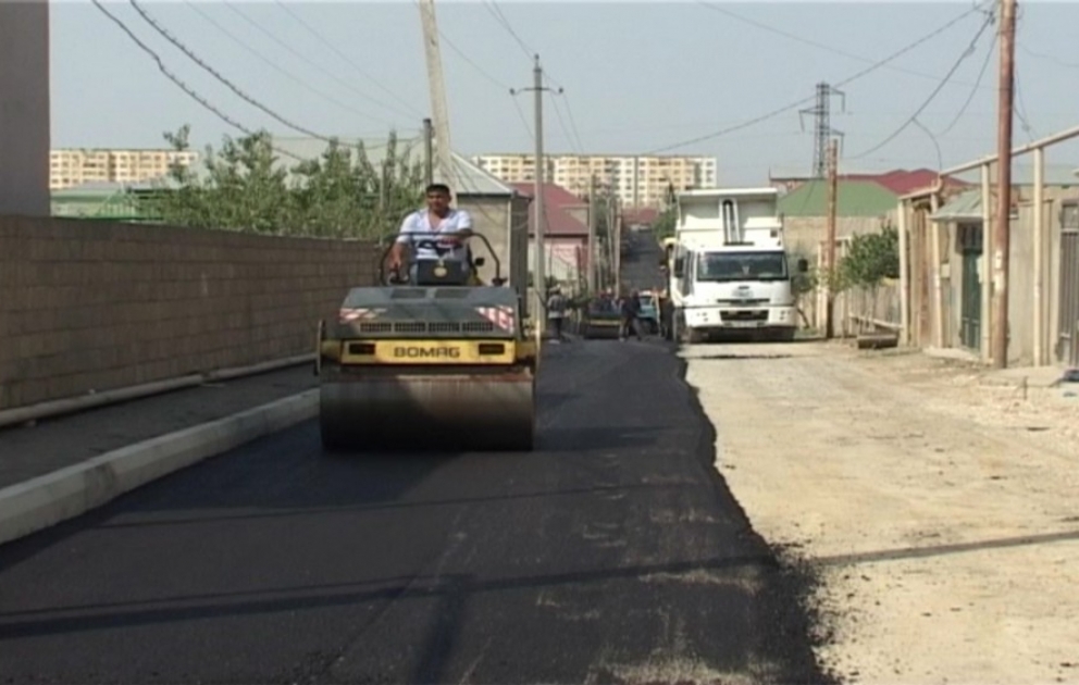 Masazırda kənddaxili yollar təmir olunur