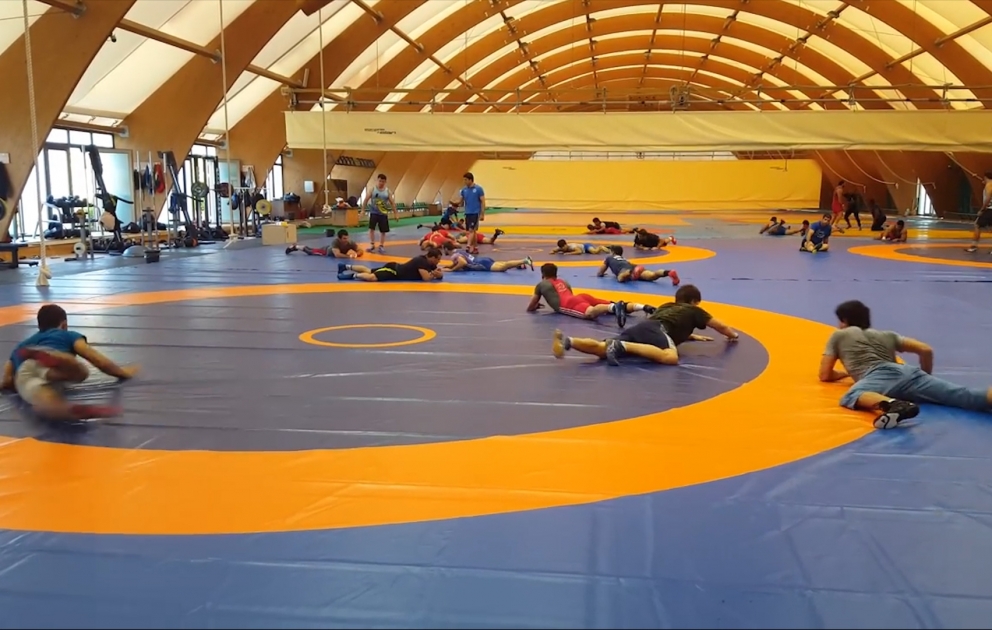 Aserbaidschanische Ringer in der Endphase der Vorbereitung auf Olympische Spiele in Rio