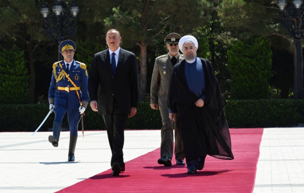 Official welcoming ceremony was held for Iranian President Hassan Rouhani