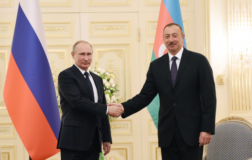 Azərbaycan Prezidenti İlham Əliyevin və Rusiya Prezidenti Vladimir Putinin görüşü olub