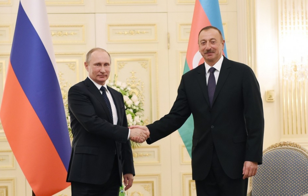 Состоялась встреча Президента Азербайджана Ильхама Алиева и Президента России Владимира Путина