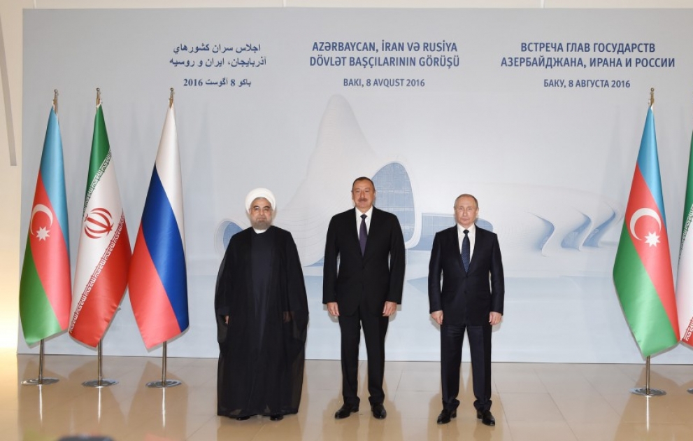 Sommet tripartite des présidents azerbaïdjanais, iranien et russe à Bakou