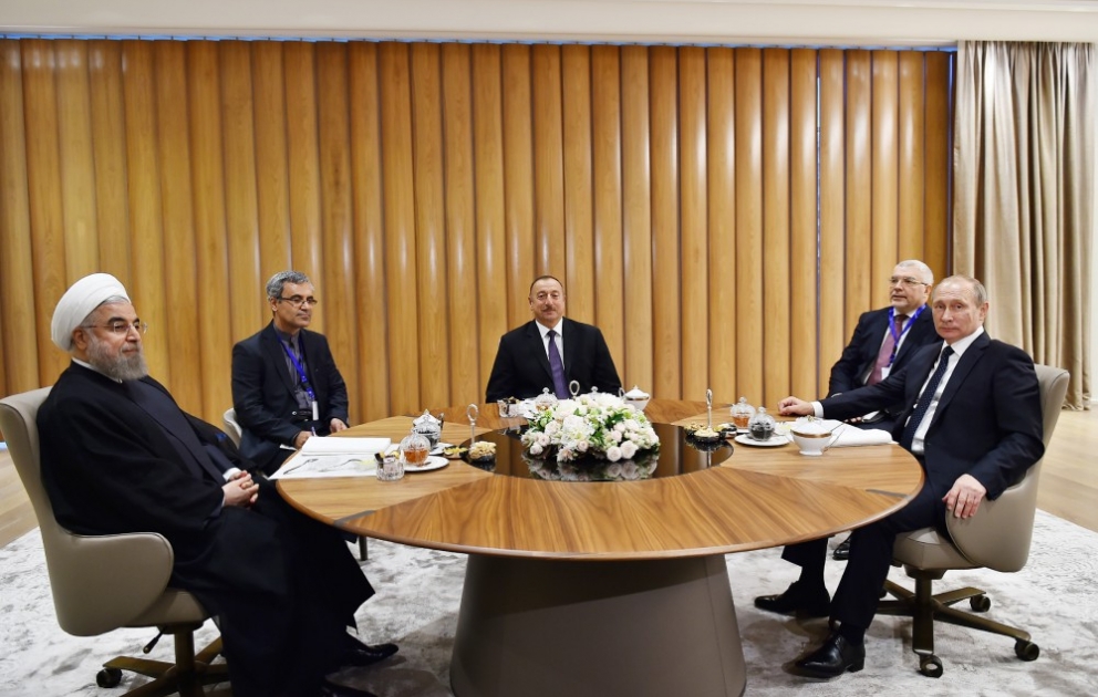 Meeting of presidents of Azerbaijan, Iran and Russia was held in Baku