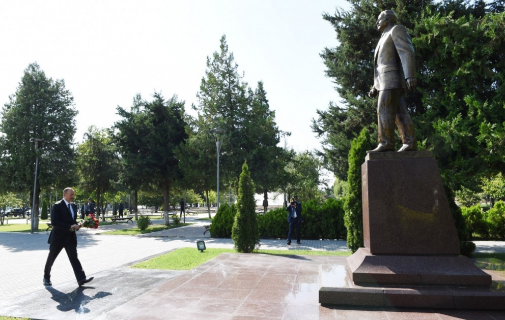 Präsident Ilham Aliyev in Gabala
