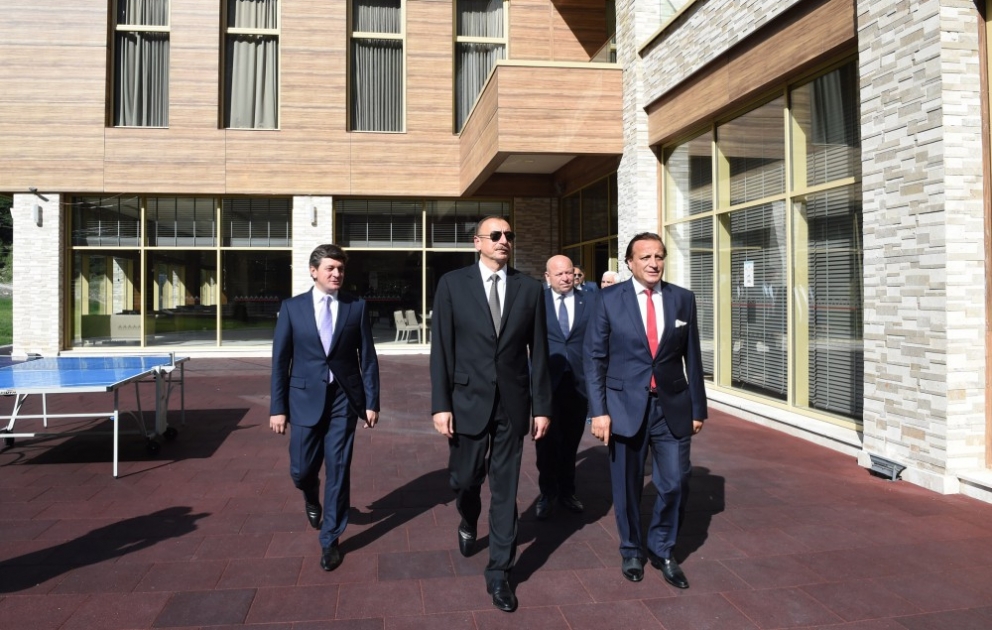 Presıdent Ilham Aliyev attended opening of “Qafqaz Tufandağ Mountain Resort” in Qabala