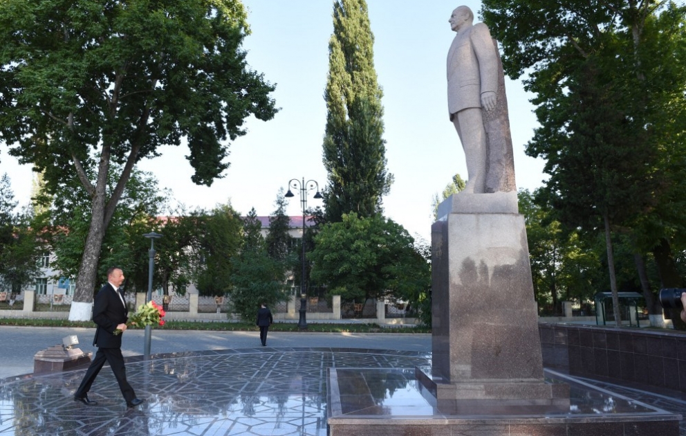 President Ilham Aliyev arrived in Ismayilli district