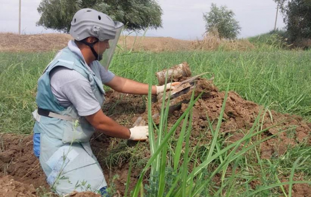 Ağdam rayonunda qrad raketin və top mərmilərinin qalıqları aşkarlanıb