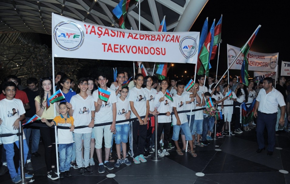 Team Azerbaijan return home from Rio Olympics