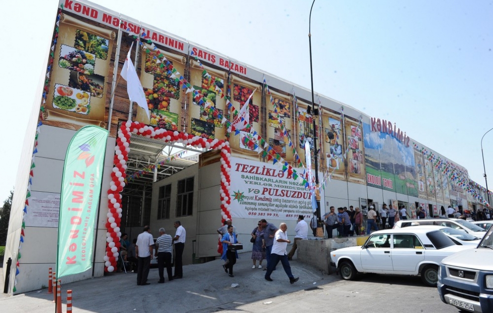 Bakıda “Kəndimiz” kənd məhsulları bazarının açılışı olub