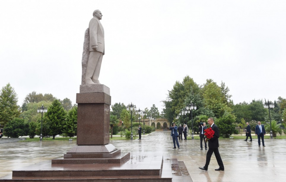 Azərbaycan Prezidenti İlham Əliyev Masallı rayonuna səfərə gəlib