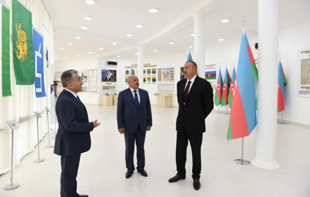 В Масаллы открылись Площадь флага и Музей государственных атрибутов Азербайджана