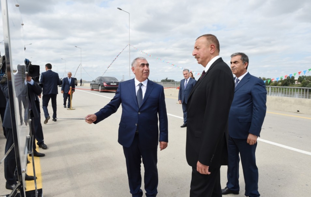 Salyanda yeni körpü istifadəyə verilib