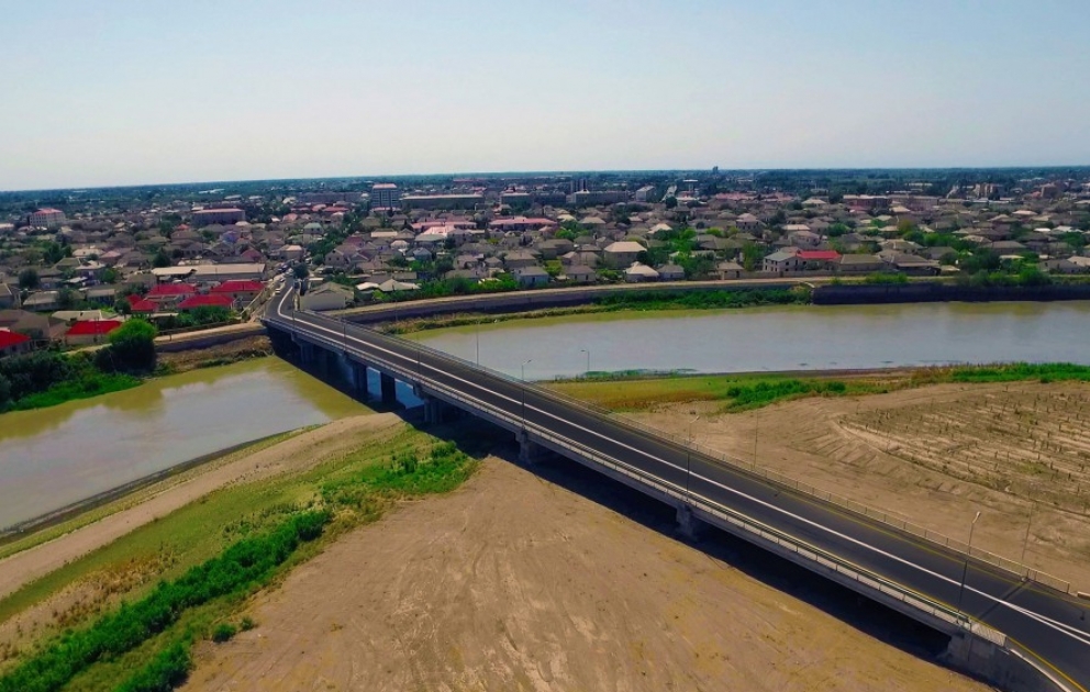 President Ilham Aliyev inaugurated new bridge in Salyan