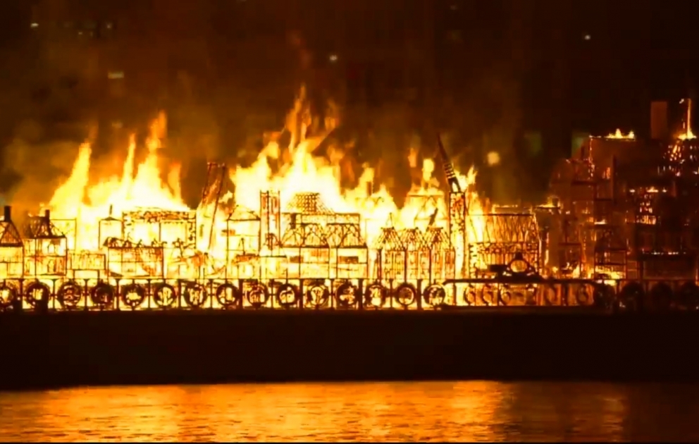 Londres: les Anglais  célèbrent  le 350e anniversaire du «Grand incendie»
