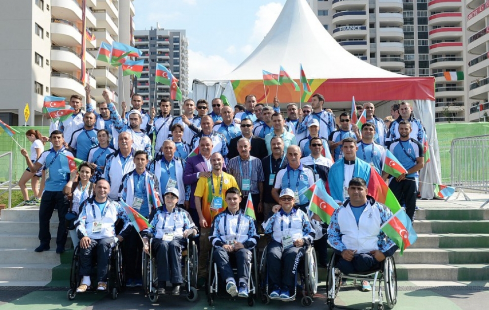 Rio-de-Janeyrodakı Paralimpiya Kəndində Azərbaycan bayrağı qaldırılıb