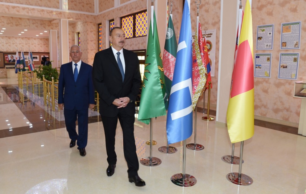 President Ilham Aliyev viewed Flag Square and Flag Museum in Khachmaz