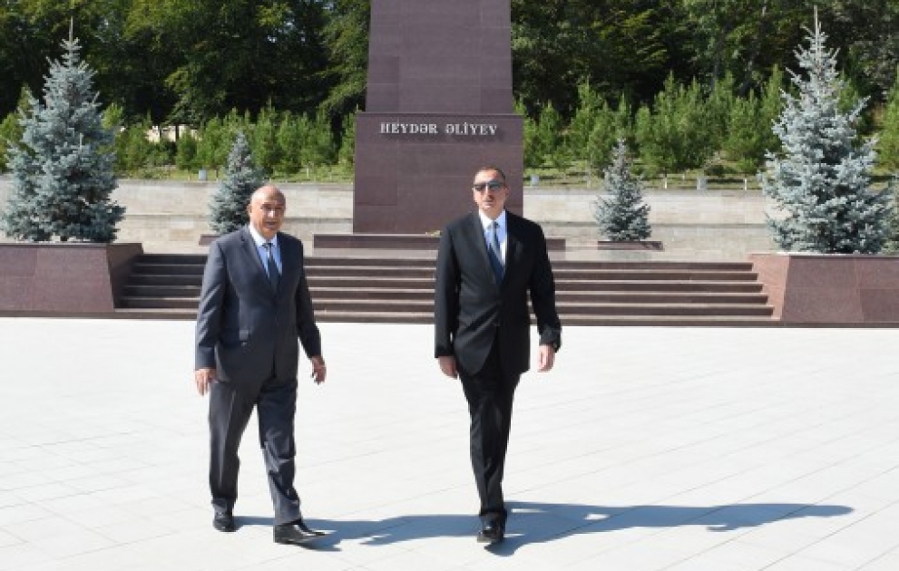 Aserbaidschans Präsident Ilham Aliyev in Gusar