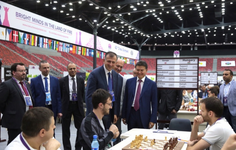 Bakı Şahmat Olimpiadasının doqquzuncu turuna start verilib