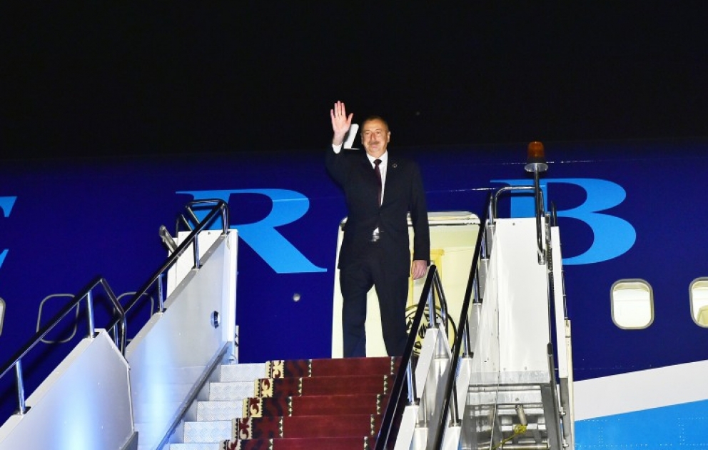 President Ilham Aliyev completed Kyrgyzstan visit