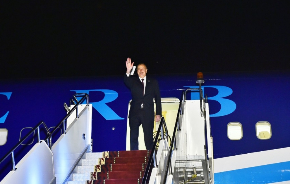 Präsident Ilham Aliyev beendet seinen Arbeitsbesuch in Bischkek