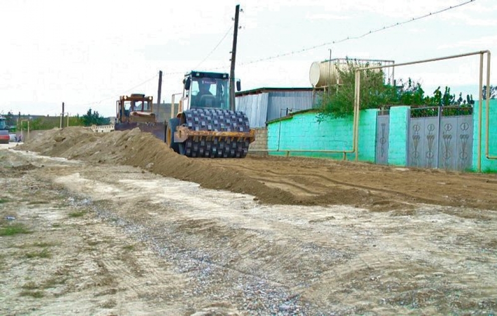 Salyanda 19 km uzunluğunda avtomobil yolu inşa olunur