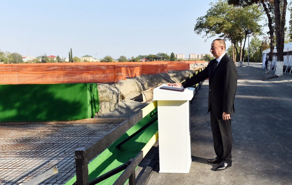 In Mingachevir Grundstein eines Industrieparkes gelegt