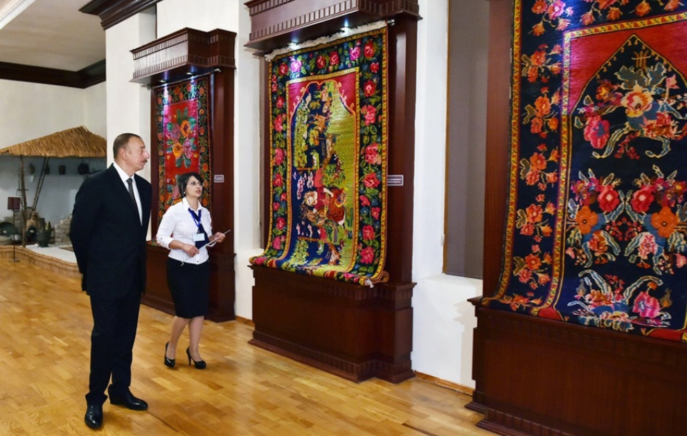 President Ilham Aliyev attended opening of Mingachevir City Museum of History