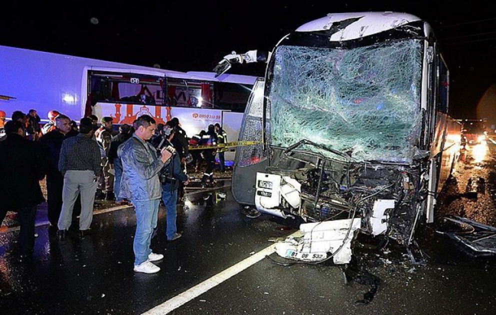 Türkiyədə yol qəzası: 68 yaralı