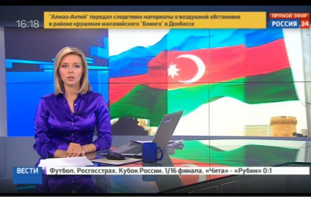 “Rossiya 24” kanalı Azərbaycanda referenduma hazırlıqla bağlı reportaj yayımlayıb
