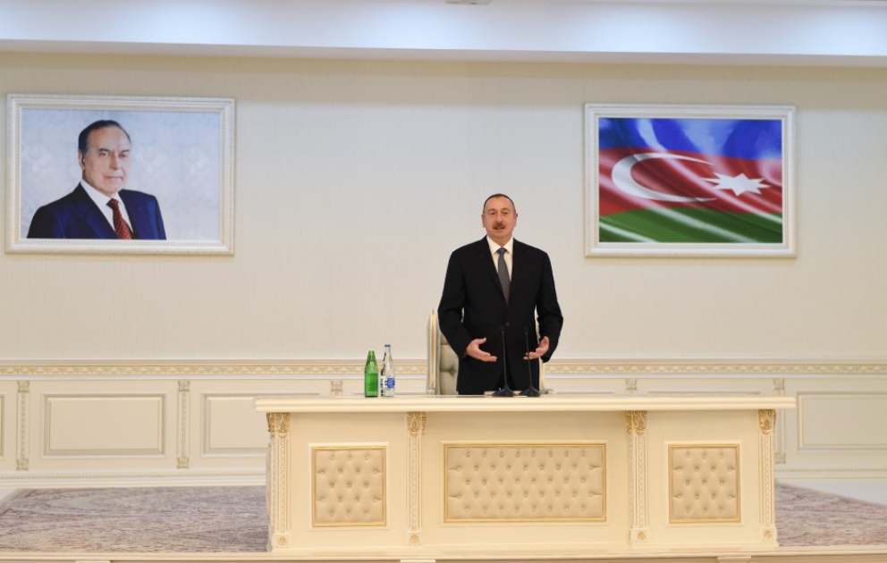 Президент Ильхам Алиев принял участие в открытии здания Центра Гейдара Алиева в Сумгайыте