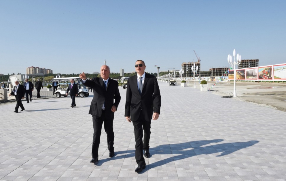 President Ilham Aliyev opened Sumgayit Seaside Boulevard