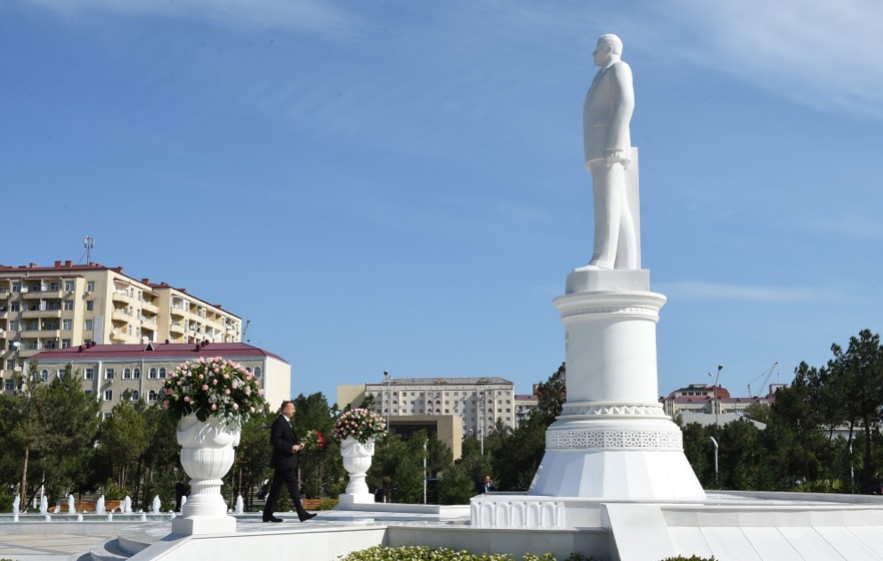 Le président azerbaïdjanais Ilham Aliyev entame une visite à Soumgaït