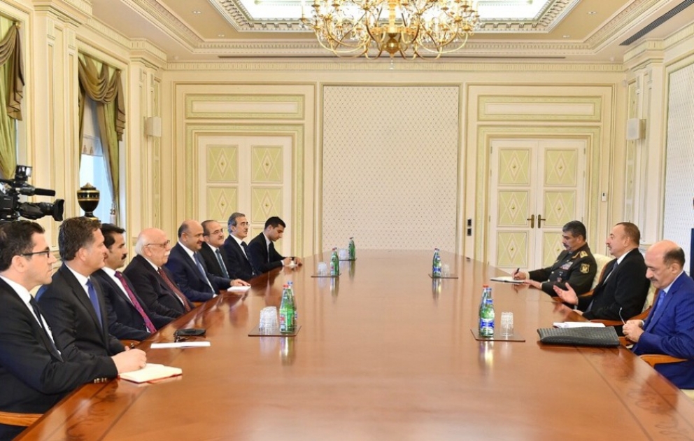 President Ilham Aliyev received delegations led by Turkish defense, and culture and tourism ministers