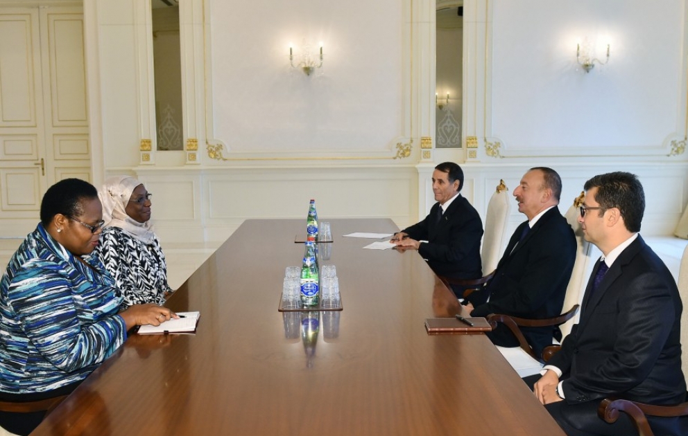 Entretien du président Ilham Aliyev avec le commissaire aux Affaires politiques de l’UA