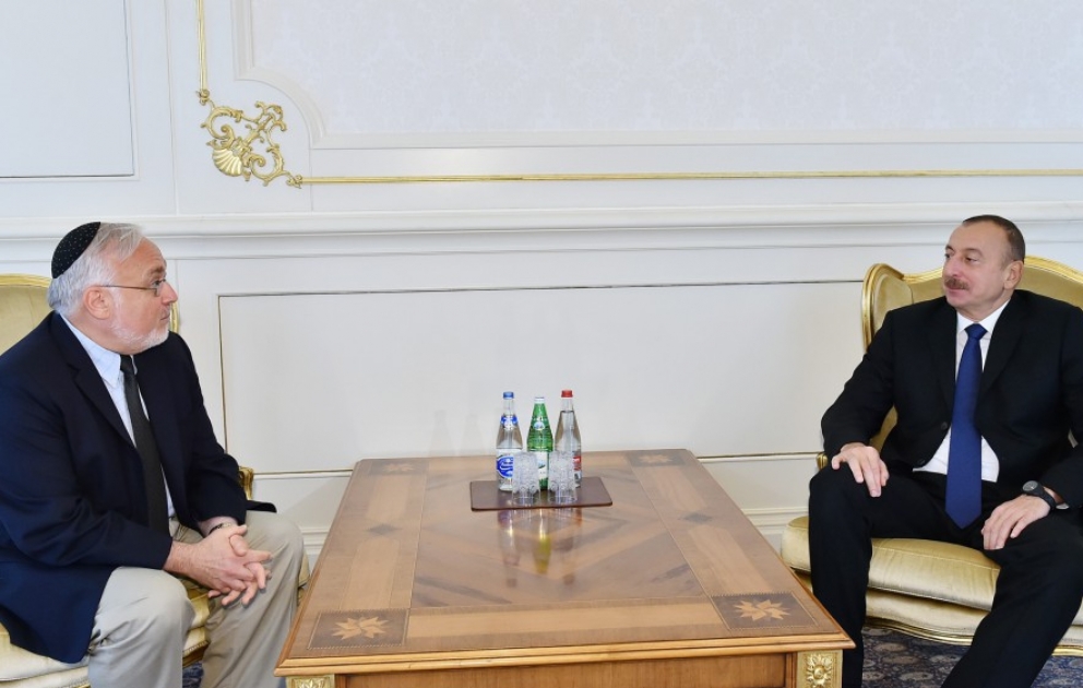 President Ilham Aliyev received Associate Dean of Simon Wiesenthal Centre