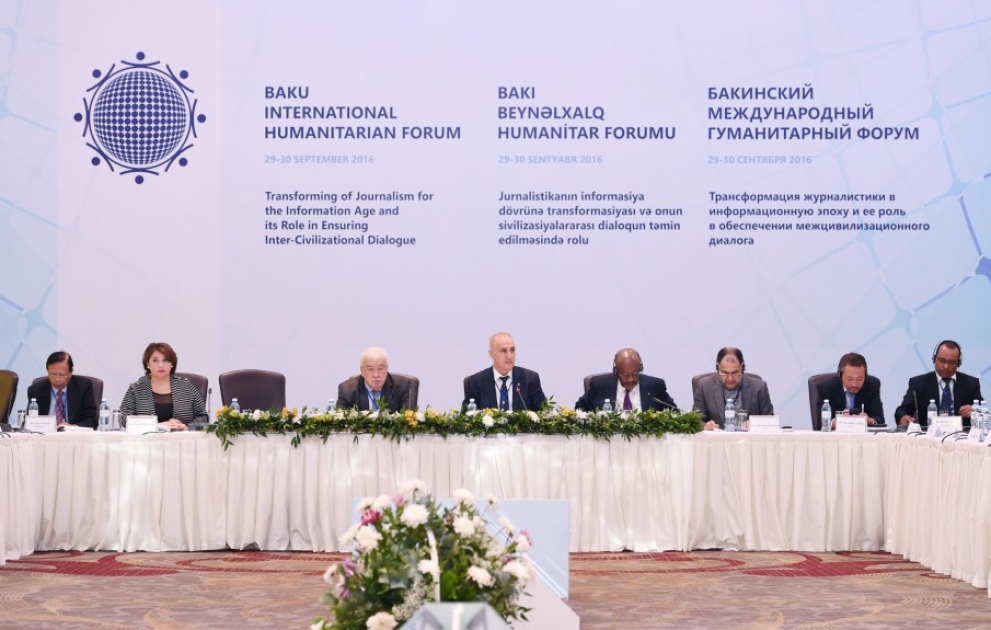 Forum humanitaire de Bakou: le rôle des médias dans l’assurance du dialogue inter-civilisationel au menu des discussions