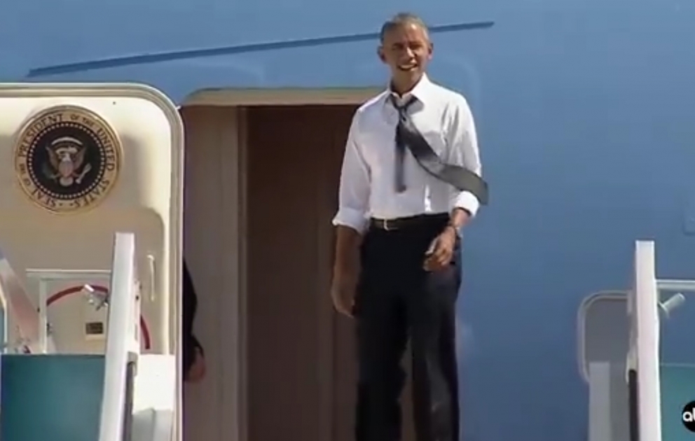 "Bill, gəl, gedirik evə" - Obama sabiq həmkarını təyyarəsinə çağırır
