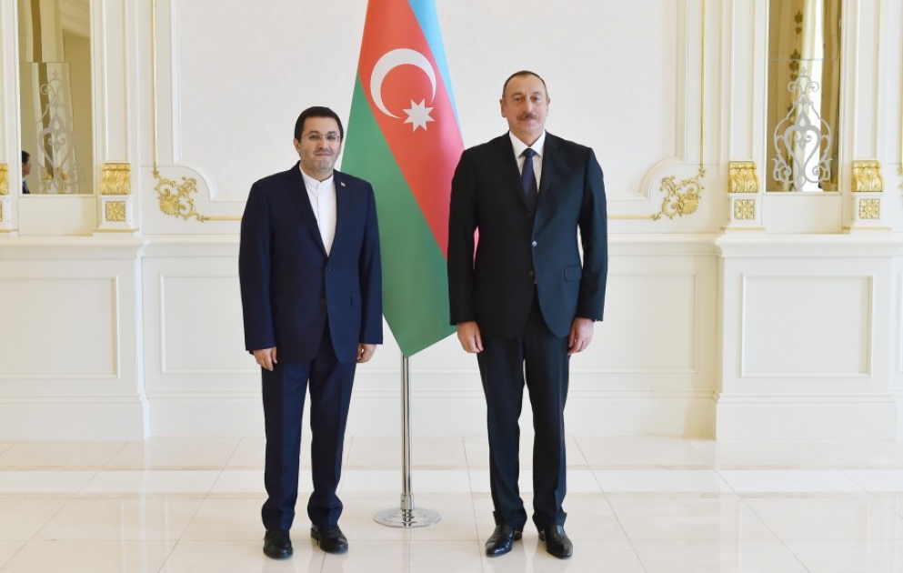 President Ilham Aliyev received credentials of incoming Iranian Ambassador