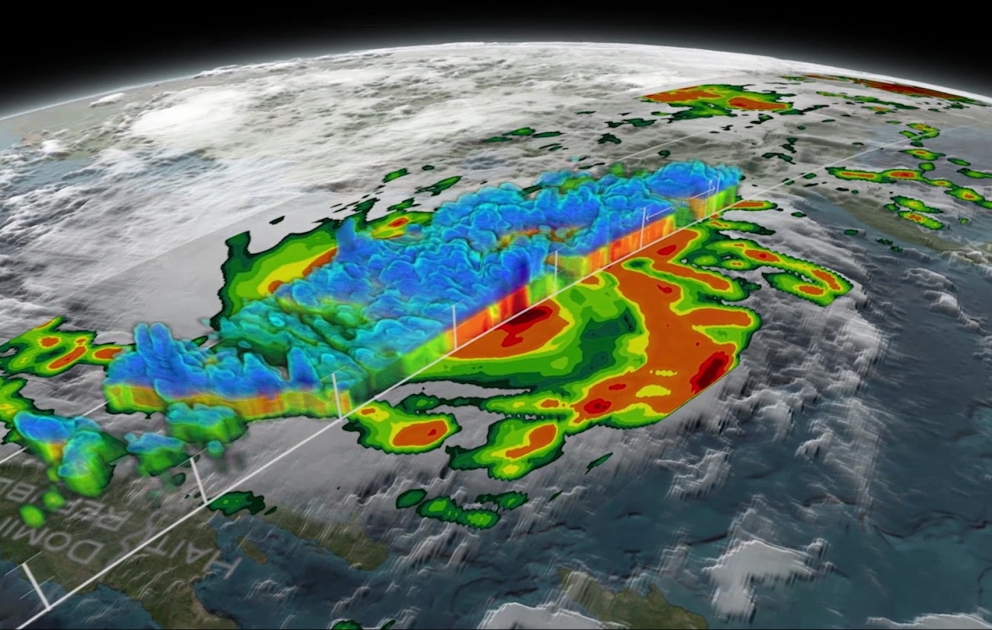 NASA veröffentlichte Satellitenbilder von Hurrikan "Matthew" aus dem All