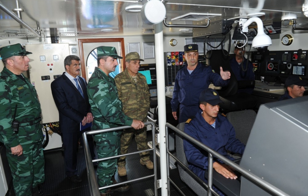 Dövlət Sərhəd Xidmətinin bölmələri Xəzər dənizində taktiki təlimlər keçirib