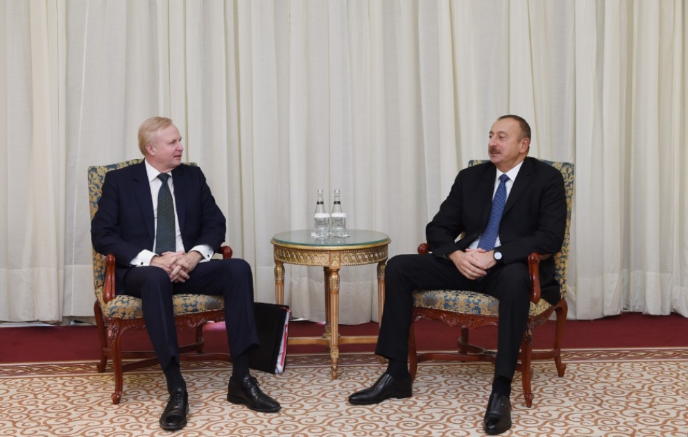 Azərbaycan Prezidenti İlham Əliyev İstanbulda BP şirkətinin baş icraçı direktoru ilə görüşüb